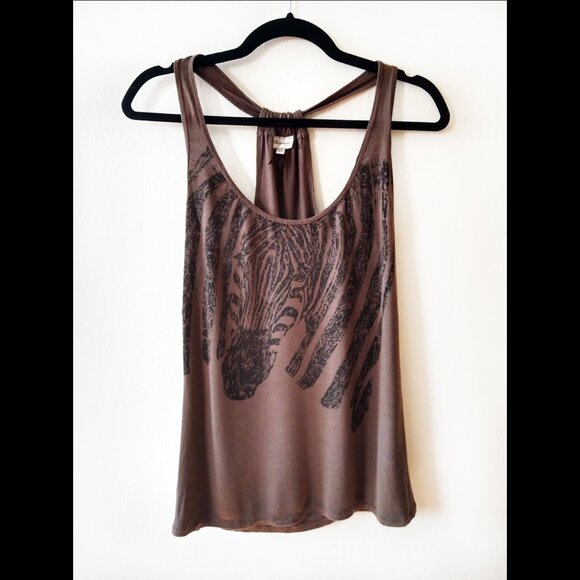 Dynamite Zebra Tank Top, Racerback, Women's S - Picture 1 of 3